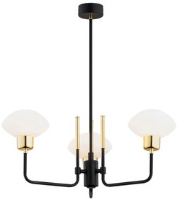 Lustra cu 3 brate design modern RAVELLO negru
