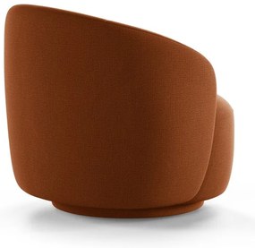 Fotoliu cărămiziu pivotant Letizia – Micadoni
