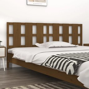 818013 vidaXL Tăblie de pat, maro miere, 205,5x4x100 cm, lemn masiv de pin