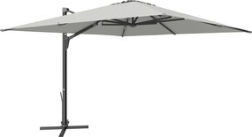 Outsunny Umbrelă Suspendată 3.6x3 m Rotativă și Inclinabilă Gri Deschis | Aosom Romania