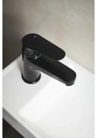 Baterie umyvadlová KFA Armatura 5552-815-81 + výpusť OTAVA 15 cm matná černá