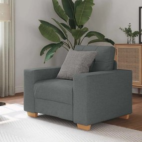 vidaXL Fotoliu canapea, gri închis, 60 cm, material textil