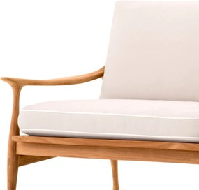 Canapea eleganta pentru exterior design LUX Manzo natur / flores off-white