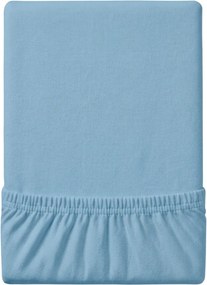 Cearsaf Jersey EXCLUSIVE cu elastic 180 x 200 cm albastru deschis