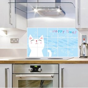 Sticker perete Cute Cat Kitchen Decor