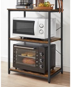 Etajeră MARGE maro/negru