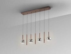 Lustra cu 7 pendule LED suspendate Sapore