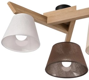 Lustră aplicată Brilagi ANTHONY 3xE14/40W/230V stejar