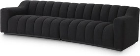 Canapea design LUX Kelly L boucle negru 115207 HZ