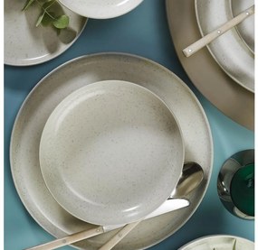 Set de veselă din porțelan, 16 piese, bej