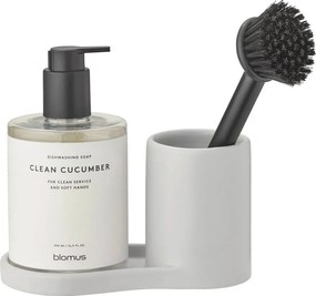 Suport pentru accesorii de spălat gri deschis din gresie Piro – Blomus