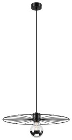 Lustră pe cablu MONTANA 1xE27/15W/230V d. 45 cm negru