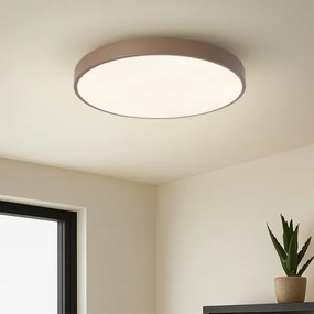 Brilagi Plafonieră LED POOL, dimmabilă, 60W, 230V, 3000–6000K, Ø50 cm, maro + telecomandă