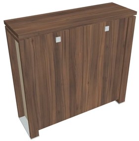 Dulap mediu Verno+ S 140 x 46 x 130 cm, nuc / vanilie