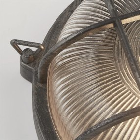 Aplica de perete sau tavan design industrial IP44 Bulkhead Round