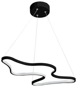 Pendul LED ARTISAN pe cablu, 36W, 230V, 6500K, negru