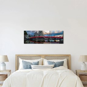 Tablou - Japonia (cu ceas) (90x30 cm)