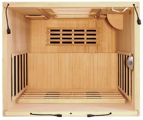 Infračervená sauna/ tepelná kabína Oslo s triplexným vykurovacím systémom a drevom Hemlock