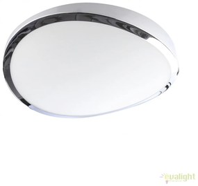 Lustra aplicata design modern 48cm Circulo Top White