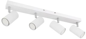 Plafoniera cu 4 spoturi directionabile design modern ROBBY alb