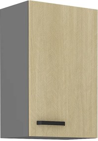 Dulap superior de bucătărie Scarmi 45 G 72 1F (Antracit + Herringbone scandi). 1049750