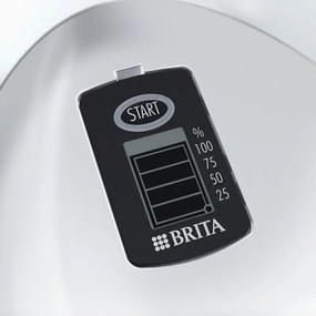 Cană de filtrare a apei Brita Marella Cool Memo, 2,4 l, indicator electronic Memo, filtru Maxtra Pro, fără BPA, alb