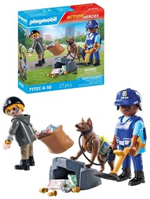 OPERATIUNEA DE CAUTARE A POLITISTULUI - PLAYMOBIL ACTION HEROES  (PM71731)