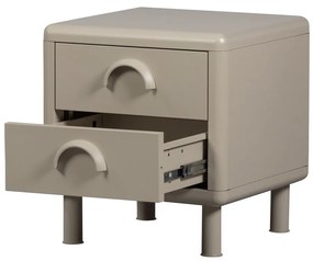 Noptieră bej din metal Rune – WOOOD