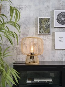 Veioza, lampa de masa eco din bambus Cango natur, 30x26cm