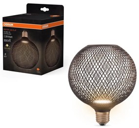 Bec LED Osram DECOR FLAT G125 E27/3,5W/230V 2700K negru