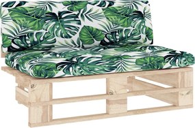 vidaXL Canapea de mijloc de grădină din paleți, lemn de pin tratat