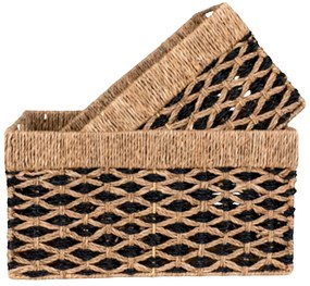 Coșuri de depozitare 2 buc. din iarbă-de-mare 25x40x21 cm Salar – House Nordic