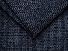 Pat matrimonial albastru închis tapițat fără tăblie 200x200 cm Whale – Micadoni