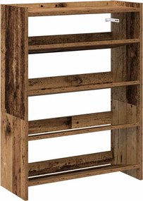 vidaXL Pantofar, Lemn vechi, 60x25x81 cm, lemn compozit