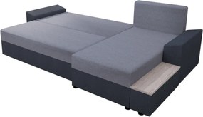 Set canapea universală, gri închis/gri, FERGUS ROH