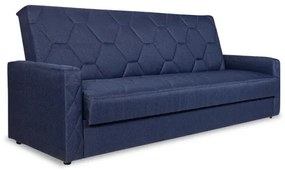 Canapea Extensibila Click-Clack Mariana Matlasat Malmo 79, Albastru, 216 X 86 Cm