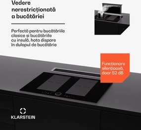 Klarstein Royal Flush Eco Slim 60, hotă, 60 cm, 650 m³/h, EEK A