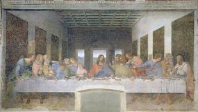 Leonardo da Vinci - Artă imprimată The Last Supper, 1495-97 (fresco), (40 x 22.5 cm)