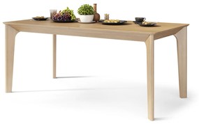 Mazzoni BARI Stejar Natural 180x90 cm (+2 inserții 45 cm) - MASĂ DE LEMN ÎN STIL JAPONEZ/SCANDINAV EXTENSIBILĂ PÂNĂ LA 270 cm!