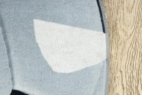 BAMBINO 2139 cerc covor lavabil - Fotbal pentru copii anti-alunecare - negru / alb - SECUNDAR-COTATI PRODUSUL