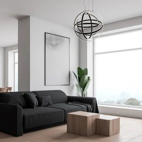 Lustră LED pe cablu COPERNICUS 1xLED/260W/230V neagră