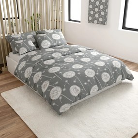 Lenjerie de pat din bumbac DANDELION BLEND gri hotelova capsula Dimensiune lenjerie de pat: 70 x 90 cm | 140 x 200 cm