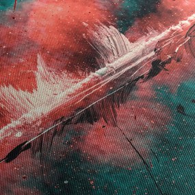 Tablou - Explozie în petrol (cu ceas) (90x30 cm)