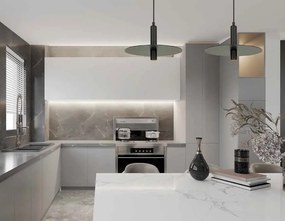 Lustra LED decorativa design modern Kurt negru
