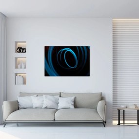 Tablou cu linie albastră (90x60 cm)