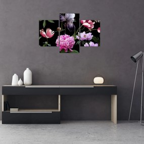 Tablou - Ilustrație de flori (90x60 cm)