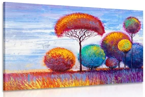 Tablou pădure de toamnă