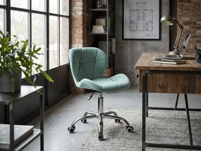 Scaun de birou mentolat AVOLA VELVET