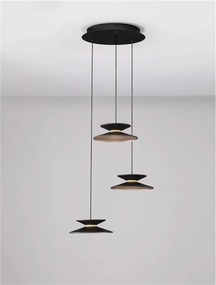 Lustra cu 3 pendule LED design modern Morfi
