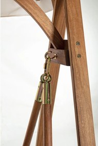 Balansoar de grădină în culoare naturală din lemn masiv Noemi – Bizzotto